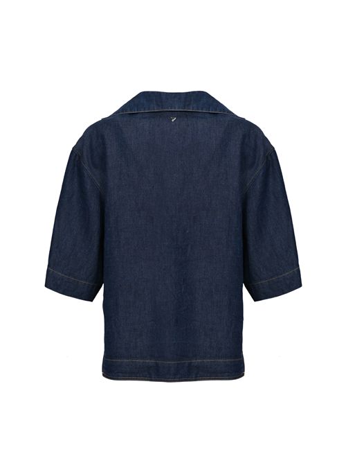 Camicia regular in denim fisso di lyocell DONDUP | DC458 DF0266D MC4800